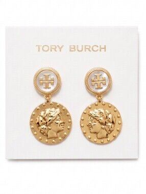 Tory Burch Coin Short Drop Earrings